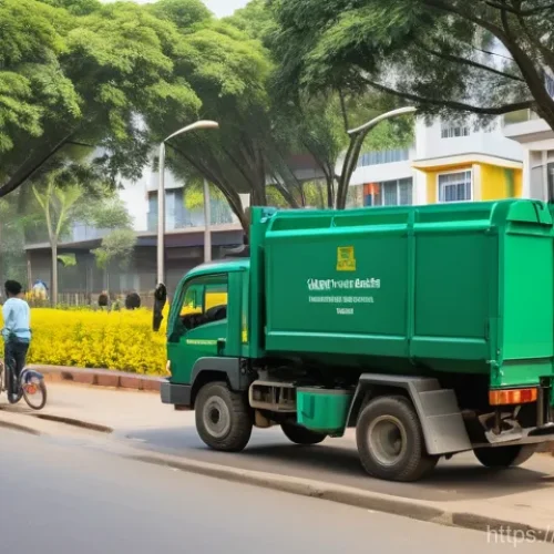 Home 21 지방재정 정책 분석 사례 - **A vibrant and functional local community scene in a South Asian city.** In the foreground, a group...
