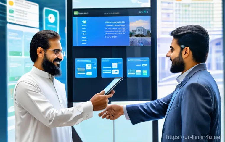 지방재정 실무 경험으로 작성하는 보고서 - Digital Transformation in Local Governance**
A vibrant and modern local government office in a bustl...