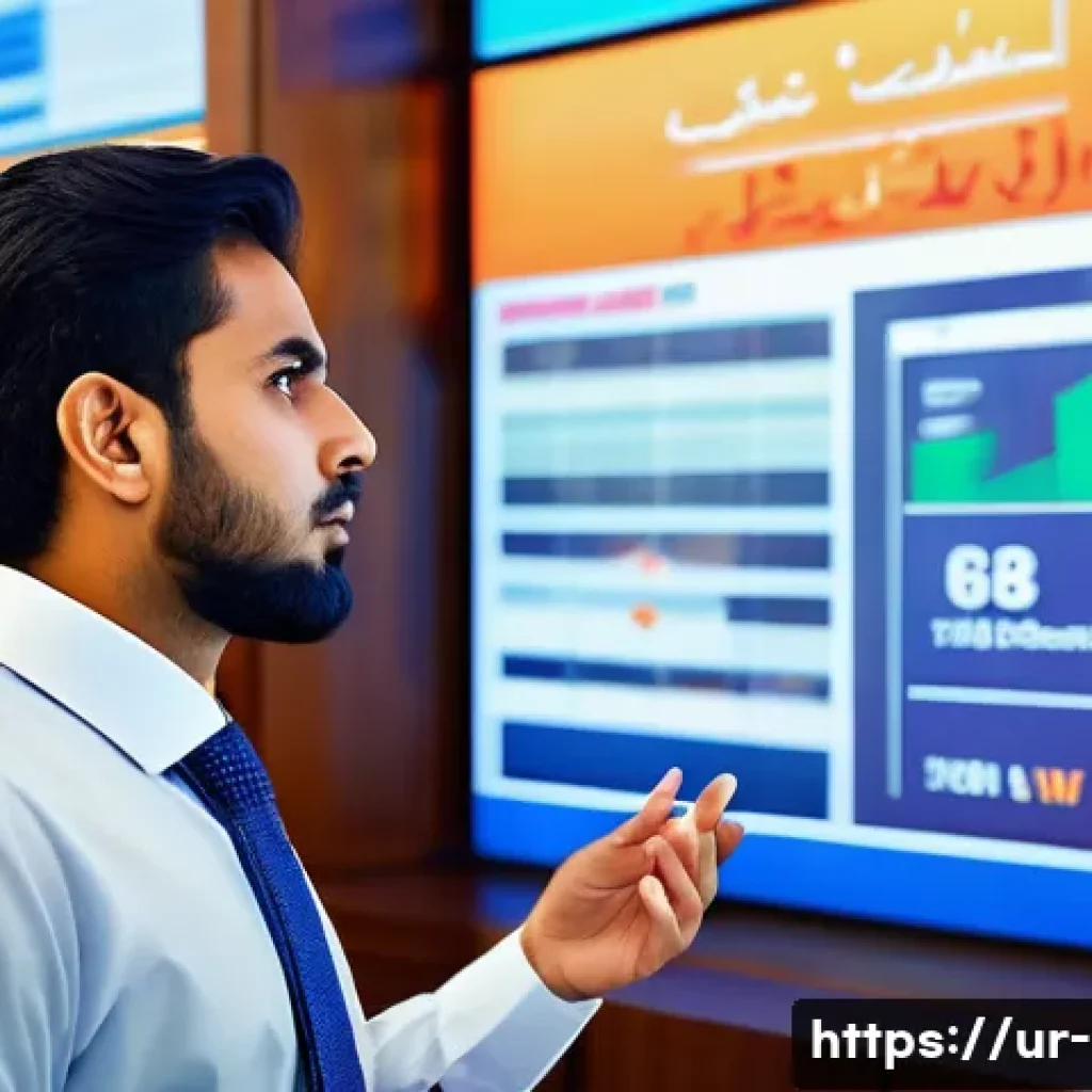 지방재정전문가의 취업 후 첫 1년 - A professional financial analyst in a modern government office in Pakistan, wearing formal business ...