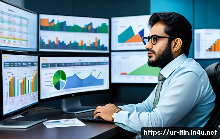 지방재정전문가 자격증 최신 동향 - A professional Pakistani financial analyst in formal attire, wearing glasses, sitting at a modern of...