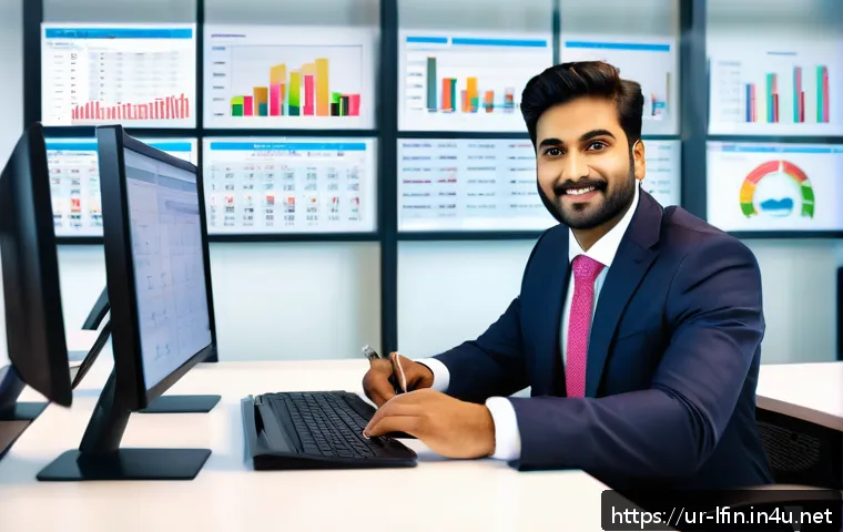 지방재정전문가를 위한 자격증 추가 취득 전략 - A professional office setting showcasing a confident South Asian man in formal business attire, sitt...